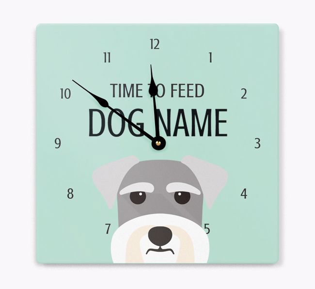 Time To Feed: Personalized {breedFullName} Wall Clock